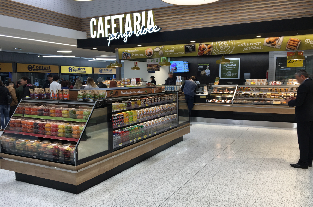 Supermarket display cases