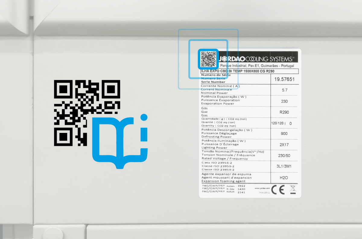 O QUE DIZ O CÓDIGO QR DA ETIQUETA DE CARACTERISTICAS?