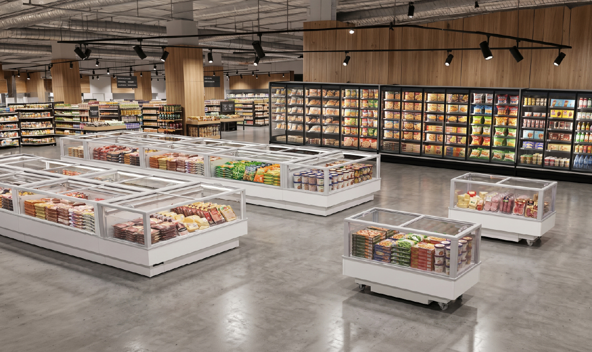 FUTURO 2 Islands installed in a supermarket